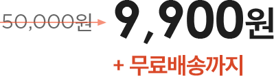 9900원 + 무료배송까지
