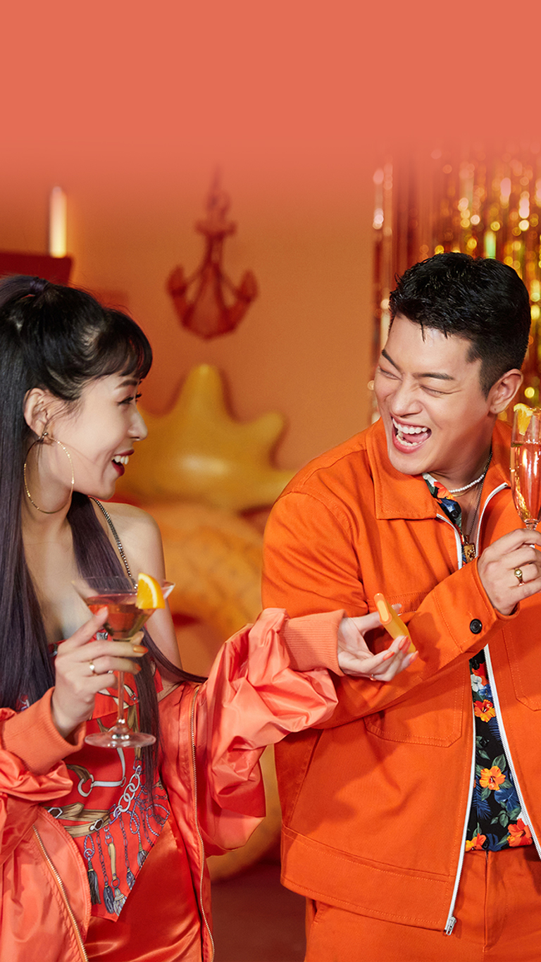 트로피컬 오렌지 비주얼 이미지