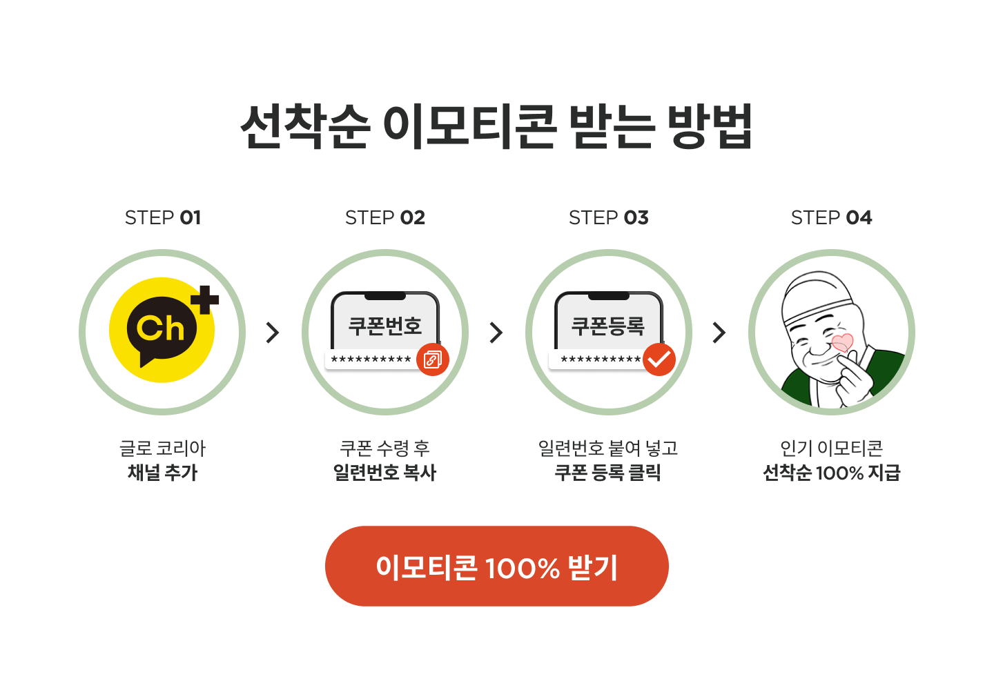 선착순 이모티콘 받는 방법