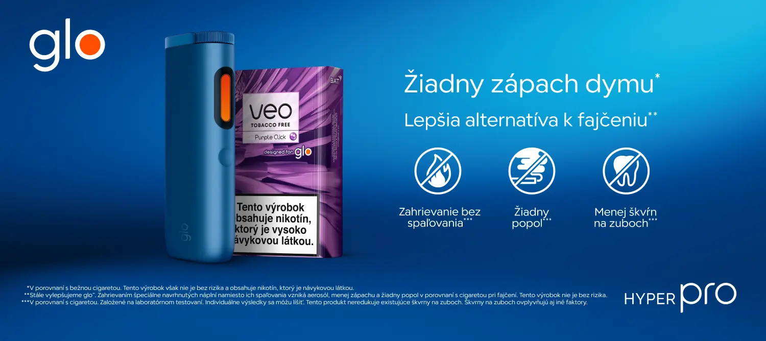 Zariadenie glo s náplňou veo a informáciou o zahrievaní bez spaľovania