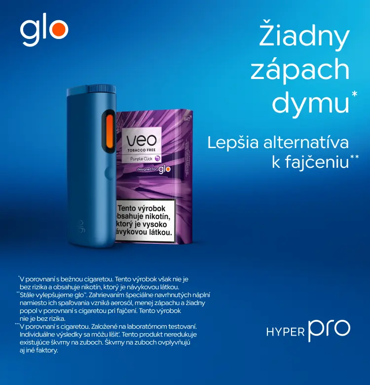 Zariadenie glo s náplňou veo a informáciou o zahrievaní bez spaľovania