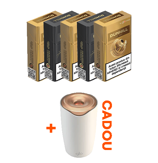 Ofertă 5 pachete Dunhill for glo™ Hyper + un recipient stickuri CADOU