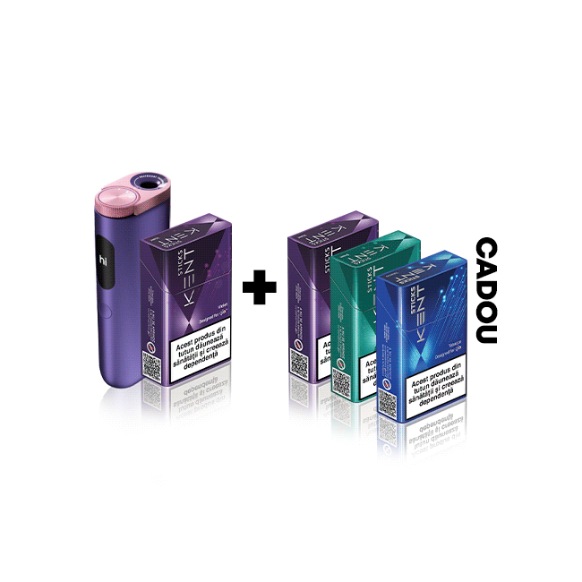 Starter Kit glo™ Hyper Pro & 1 pachet KENT designed for glo™ + 3 pachete CADOU