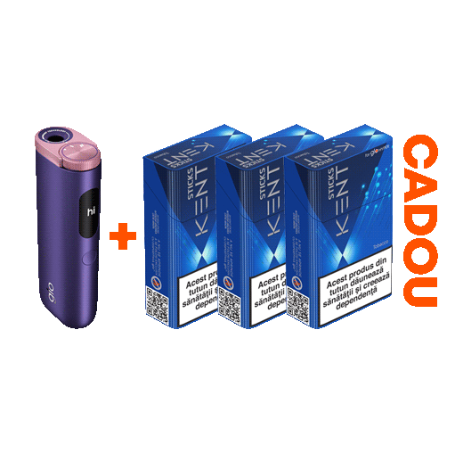 Starter Kit glo™ Hyper Pro + 3 pachete KENT designed for glo™ CADOU la 79 RON