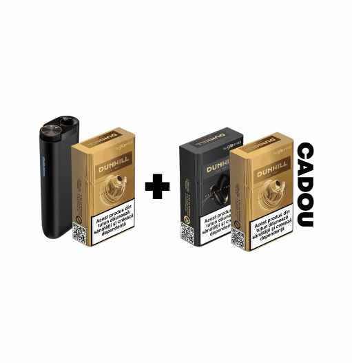 Starter Kit glo™ Hyper & 1 pachet Dunhill designed for glo™ + 2 pachete CADOU