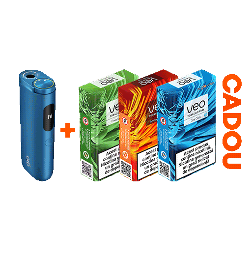 Starter Kit glo™ Hyper Pro + 3 pachet veo™ CADOU la 79 RON
